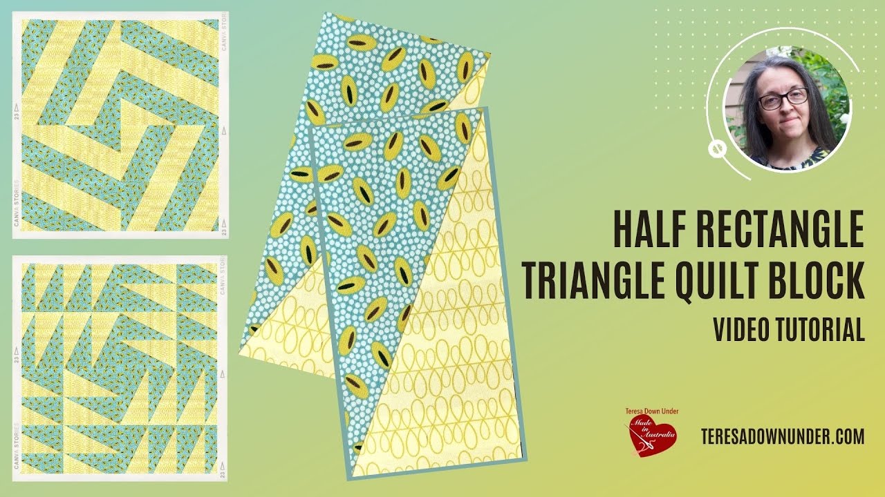 Half rectangle triangles video tutorial