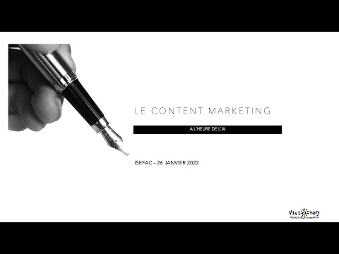 Le content marketing aujourd hui et demain 15 janvier 2022