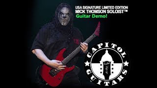 Video thumbnail for Mick Thomson Jackson USA Signature Demo! Capitol Guitars by CAPITOLGUITARS