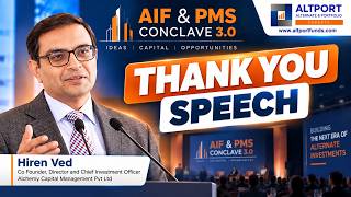 Hiren Ved – Thank You Speech | AIF & PMS Conclave