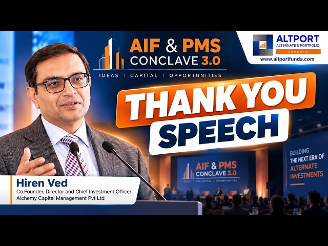 Hiren Ved – Thank You Speech | AIF & PMS Conclave