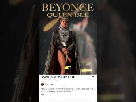 Will Beyonc&eacute; Surprise Fans with an Act III R&B Trending Drop New Video &ldquo;Morning Dew (Donk), 👀