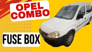 Opel Combo - Fuse Box Location and Diagram