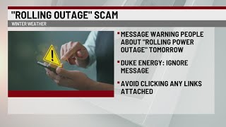 Duke Energy warns customers of 'rolling outage' scam