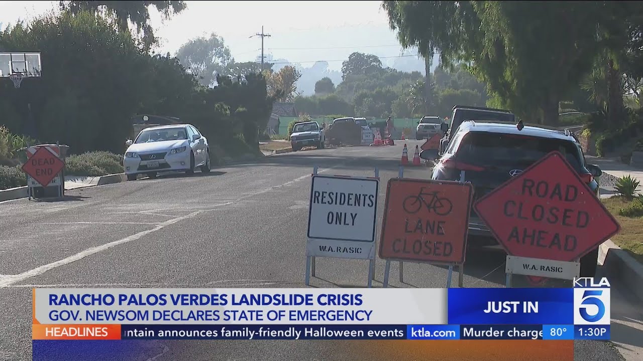 Gov. Newsom proclaims state of emergency in Rancho Palos Verdes 
