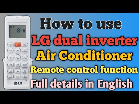 LG Dual Inverter AC Remote Control Demo | How to Use LG AC Remote