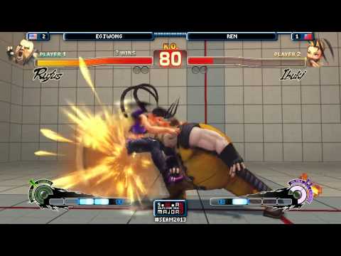 SEAM2013 SF4 EG Justin Wong (Rufus) vs Ren (Ibuki) Top 16 Losers Bracket