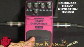 Video thumbnail for Bugera Behringer HD300 Heavy Distortion Pedal Demo Review Boss MD2 MD-2 Mega Distortion HD-300 by The Tone King