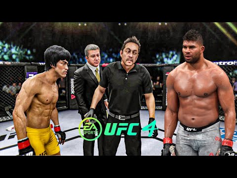 Bruce Lee vs Alistair Overeem   EA Sports UFC 4   Dragon Fight 🔥🐲