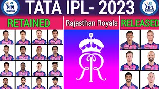 IPL 2023 | Rajasthan Royals | RR Final Retained & Released Players | RR 2023 |