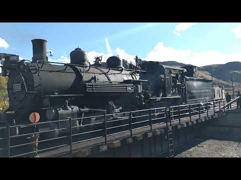 Denver & Rio Grande Western No. 491 on the Turntable.