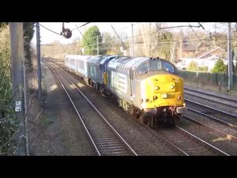 DRS 37667+57301 Carlisle Kingmoor - Crewe G.B Engine Move, Euxton 3.3.15