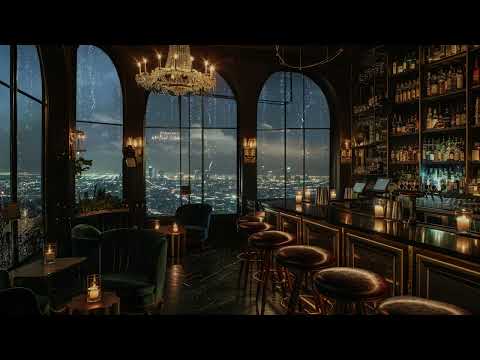 Elegant Jazz Saxophone in Paris Luxury Bar Ambience - Relaxing Background Music for Stress Relief