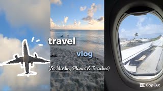 St. Maarten Travel Vlog 🇸🇽 | Beach Day, Plane Spotting & 1 Helicopter ✈️🚁