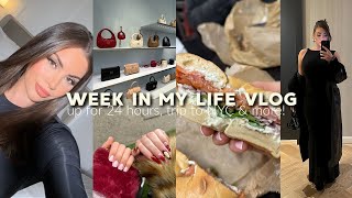 WEEKLY VLOG♡ a crazy week, up for 24 hours, trip to NYC & more!