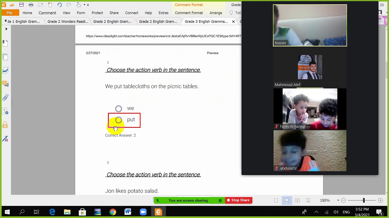 Grade 3 Grammar worksheet #2