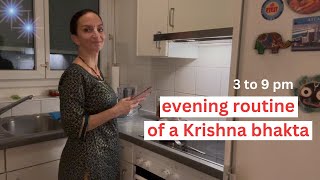 3 pm to 9 pm Evening Routine as a Krishna Bhakta 🚩 with Tip on Reading Bhagavad Gita