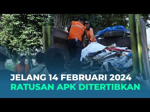 Masuk Masa Tenang, Tim Sapu Jagat Bantul Bergerak Bersihkan APK Pemilu 2024 | Kabar Bantul