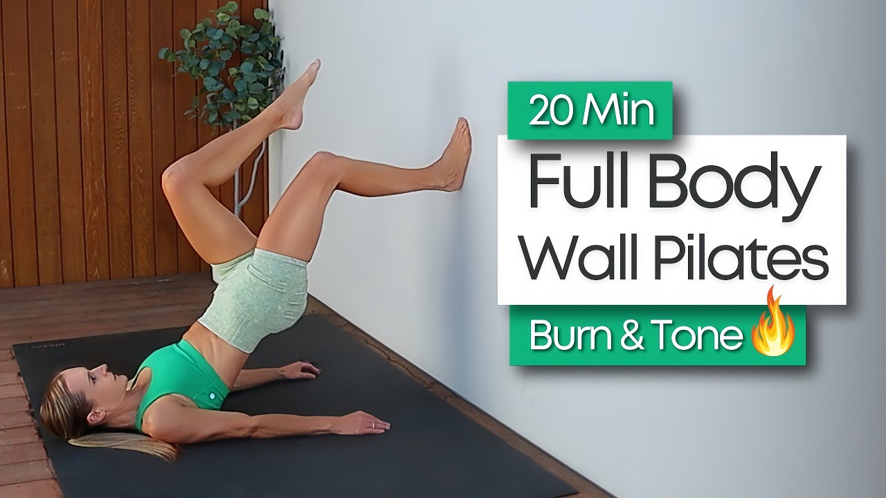 20 MIN FULL BODY WALL PILATES WORKOUT | No Repeat Exercises! | Total Body Toning