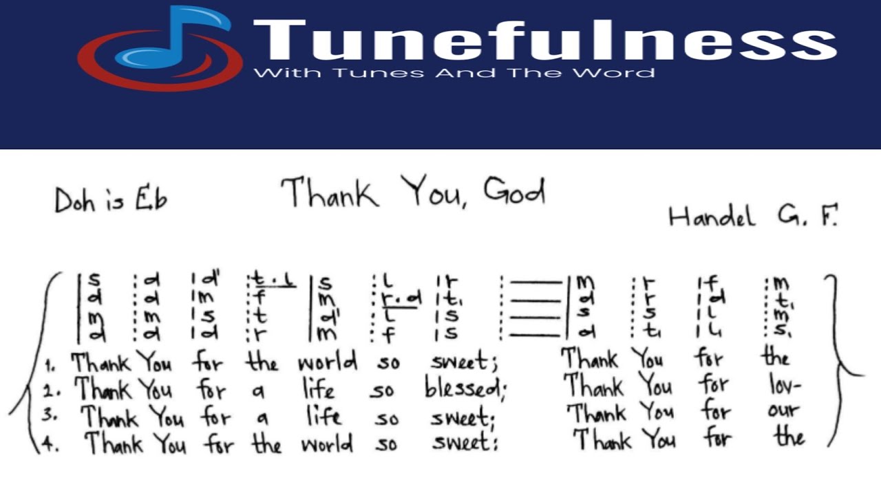 Thank You, God || Handel G.F || #hymns #chorale #score #handel #solfa 