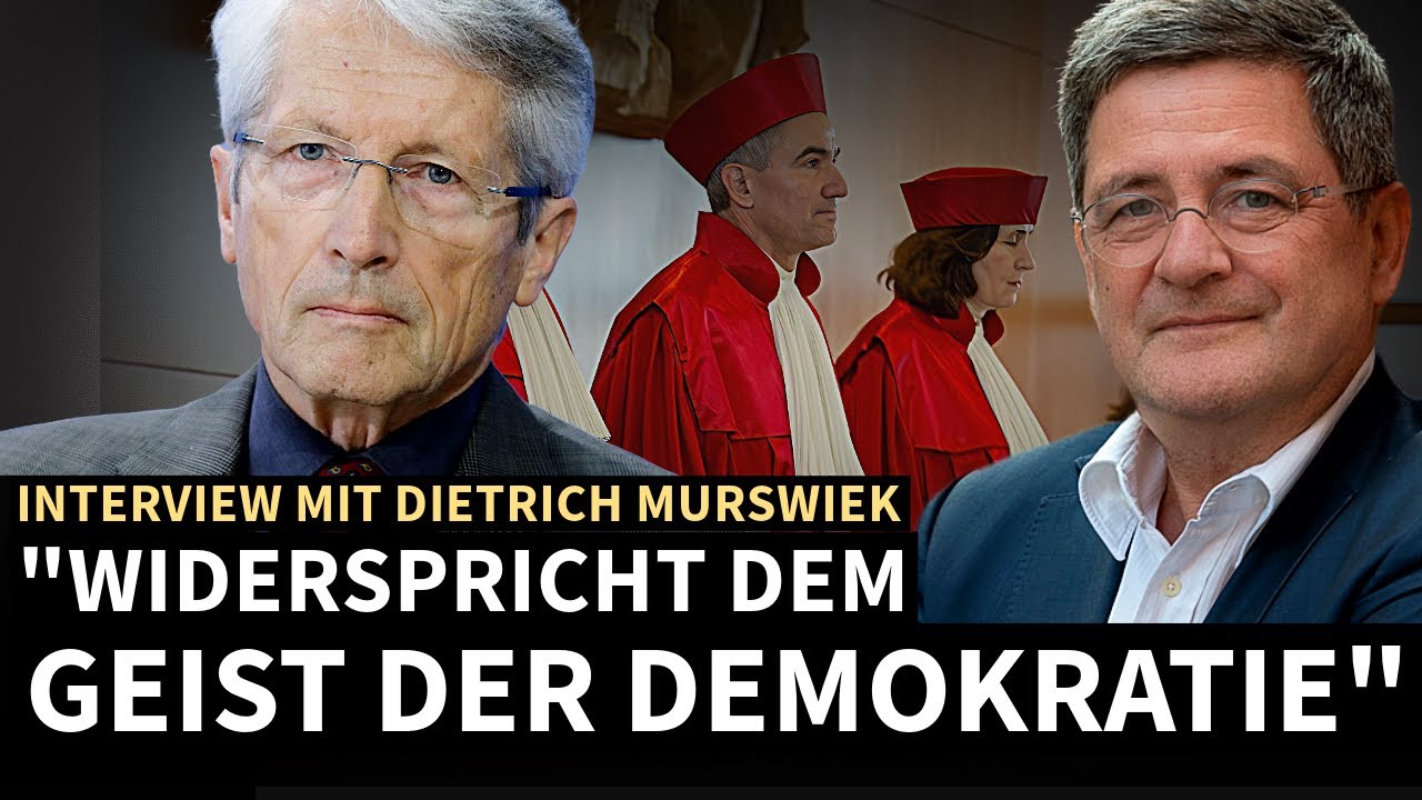 Das Verfassungsgericht urteilt gegen den Geist der Demokratie: Interview mit Dietrich Murswiek