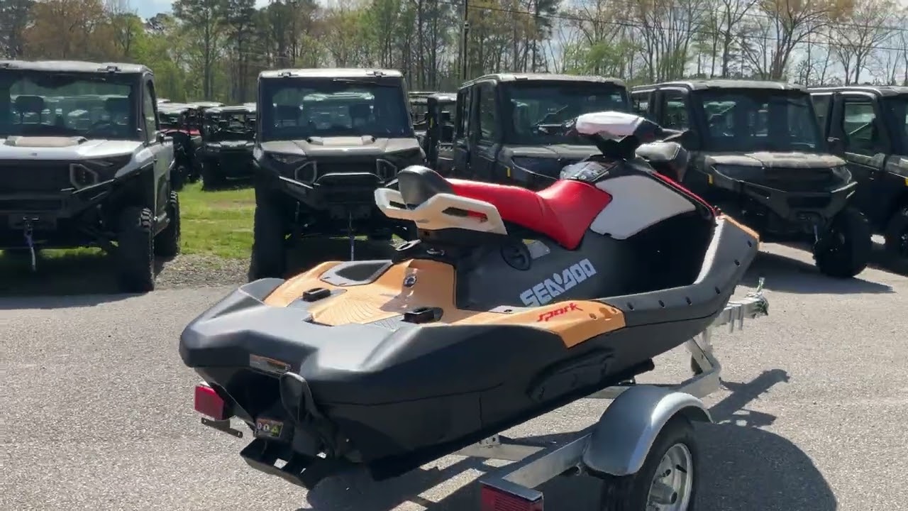 A photo of this 2026 Sea-Doo Spark for 3 Rotax® 900 ACE - 90 CONV with IBR an