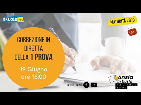Maturità 2019: Prima Prova, correggiamola insieme!