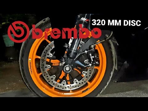 320 MM Front Brake Disc Upgrade On KTM RC 200