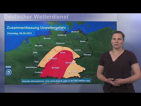 08.06.2021 Unwetterinformation - Deutscher Wetterdienst (DWD)