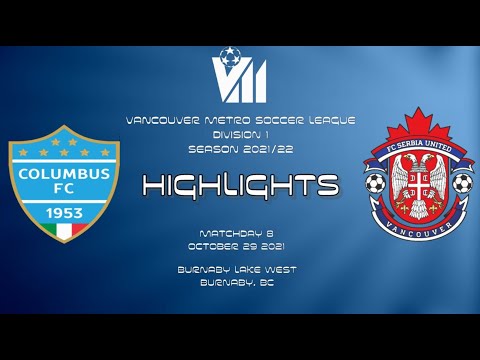 2021 10 29 Columbus vs Serbia United (VMSL Division 1 Season 2021/22)