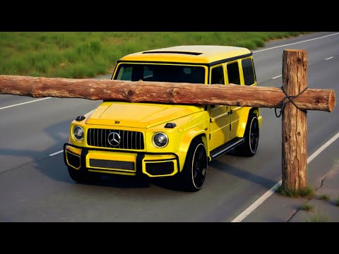 Cars vs Logs Trap Challenge #6 in BeamNG Drive!