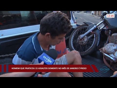Homem que praticou 15 assaltos somente no mês de Janeiro é preso 23 02 2022
