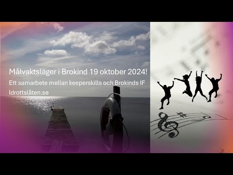 Målvaktsläger i Brokind 19 Oktober 2024!