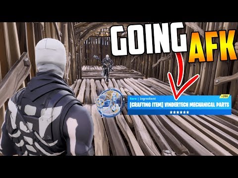 going afk while trading 200 vindertech mechanical parts rare item fortnite save the world - mechanical parts fortnite