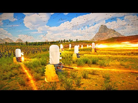 10,000 Giant, 3.1 million Goblin warriors & Zombies vs Phalanx CIWS Gold & Legolas army !! UEBS 2