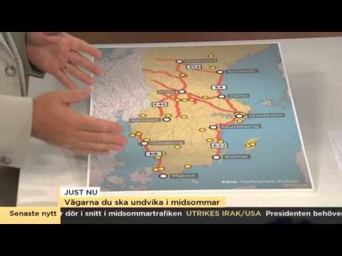 Här är vägarna du ska undvika i midsommartrafiken - Nyhetsmorgon (TV4)