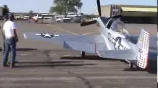P-51D Mustang First Flight (2/3 scale) - Camera Stabilized Version