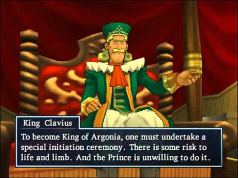 84 Dragon Quest 8 Cut-scene - Asking King of Argonia for the Magic Mirror