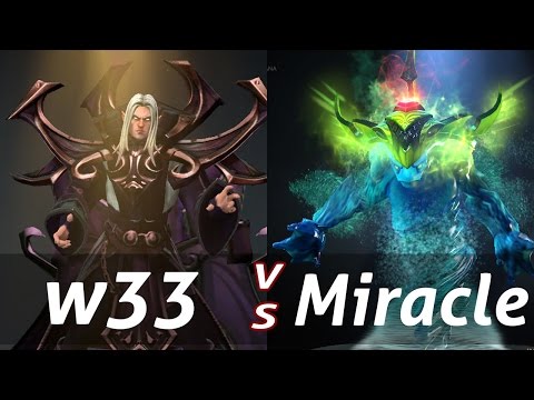 Crazy Game w33 Invoker vs Miracle Morphling Battle Top MMR - Dota 2 Epic Moments