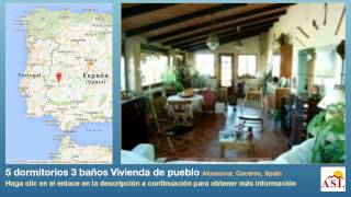 preview picture of video '5 dormitorios 3 baños Vivienda de pueblo se Vende en Alcuescar, Caceres, Spain'