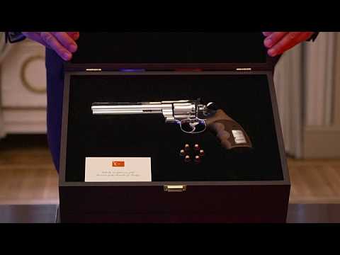 Video Thumbnail: Newly released footage shows revolver gifted by Erdogan to NATO leaders