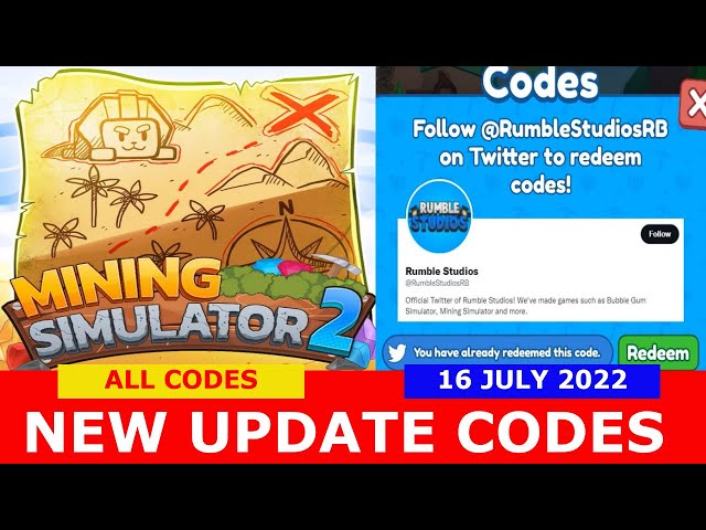 Roblox Mining Simulator 2 codes (July 2022): Free gems, crates, boosts ...