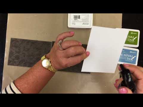Wendy Vecchi Archival Inks Embossing Folder Technique