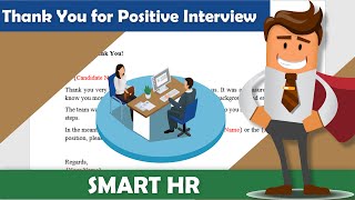 Thank You Email for Positive Interview | How to write a thank you note for an interview | Smart HR