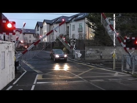 Claremont Road Level Crossing - IE 8300 and 8510 Class Dart Trains