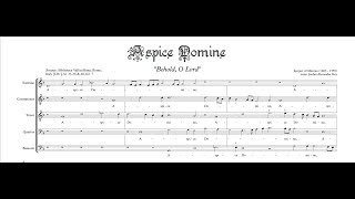 Jacquet of Mantua (1483 – 1559): motet a5, « Aspice Domine »