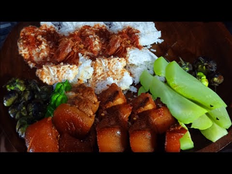 Special Pork Dish With Rice | Boiled Squash Thai...