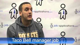 Taco Bell Interview - Manager