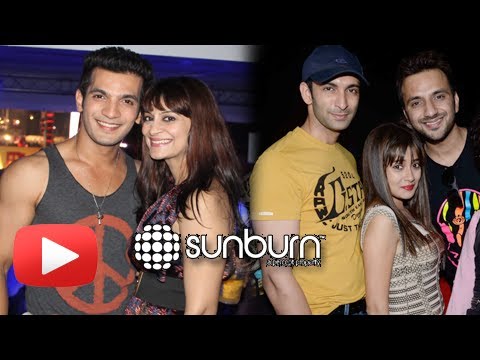 Bigg Boss 7 Fame Candy Brar, Tina Dutta, Nandish Sandhu At Sunburn DJ Party - Pictures