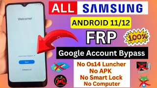All Samsung Android 11/12 Frp Bypass | No OS14 Launcher ❌ No Apk | Google Account Bypass | Easy Way